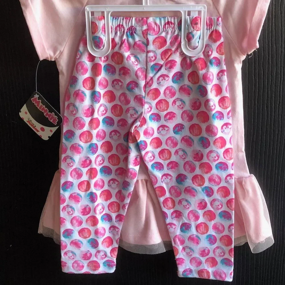 🎁🍁PNK Minnie Leggings Set! With Tulle! Size 5 - Picture 4 of 4